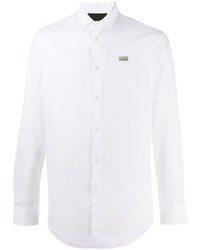 Chemise à manches longues blanche Philipp Plein