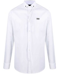 Chemise à manches longues blanche Philipp Plein