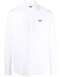 Chemise à manches longues blanche Philipp Plein