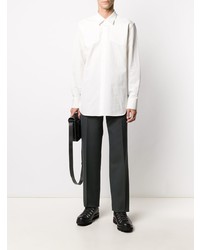 Chemise à manches longues blanche Jil Sander