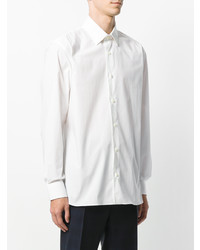 Chemise à manches longues blanche Z Zegna