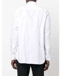 Chemise à manches longues blanche Brioni