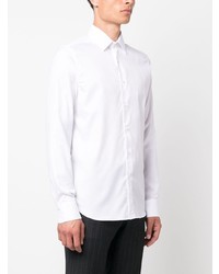 Chemise à manches longues blanche Canali