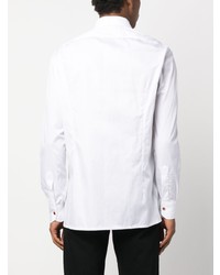 Chemise à manches longues blanche Kiton