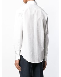 Chemise à manches longues blanche Giorgio Armani