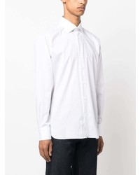 Chemise à manches longues blanche Zegna