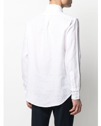 Chemise à manches longues blanche Ralph Lauren