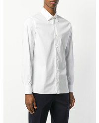 Chemise à manches longues blanche Z Zegna