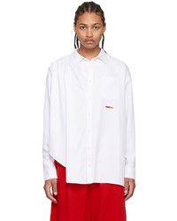 Chemise à manches longues blanche Reebok By Pyer Moss
