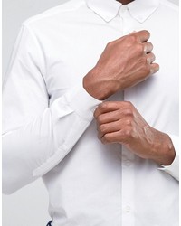 Chemise à manches longues blanche Asos