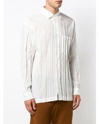 Chemise à manches longues blanche Issey Miyake Men