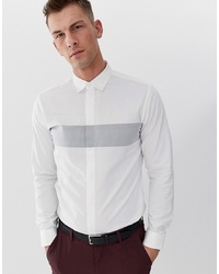 Chemise à manches longues blanche Selected Homme