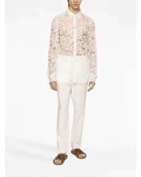 Chemise à manches longues blanche Dolce & Gabbana