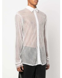 Chemise à manches longues blanche DSQUARED2