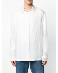 Chemise à manches longues blanche Helmut Lang