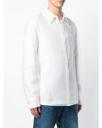 Chemise à manches longues blanche Helmut Lang