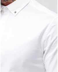 Chemise à manches longues blanche Asos