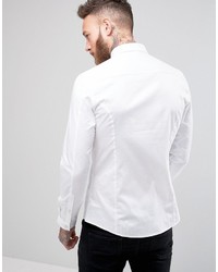 Chemise à manches longues blanche Asos