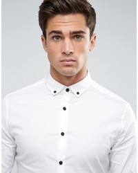 Chemise à manches longues blanche Asos