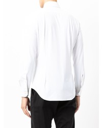 Chemise à manches longues blanche Corneliani