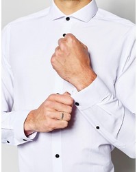 Chemise à manches longues blanche Asos