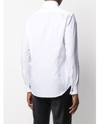 Chemise à manches longues blanche Corneliani