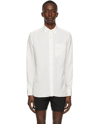 Chemise à manches longues blanche Tom Ford