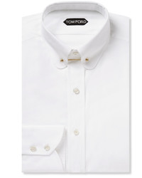 Chemise à manches longues blanche Tom Ford