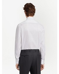 Chemise à manches longues blanche Zegna