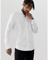Chemise à manches longues blanche Twisted Tailor