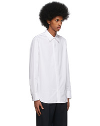 Chemise à manches longues blanche Jil Sander