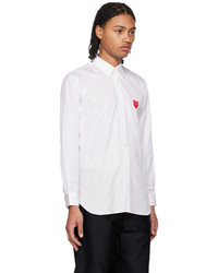 Chemise à manches longues blanche Comme Des Garcons Play