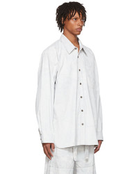 Chemise à manches longues blanche Dries Van Noten