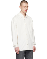 Chemise à manches longues blanche Acne Studios