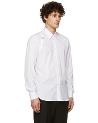 Chemise à manches longues blanche Alexander McQueen