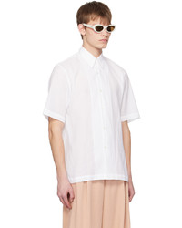 Chemise à manches longues blanche Dries Van Noten