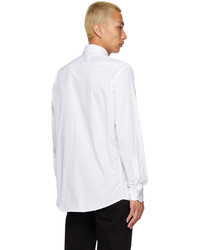 Chemise à manches longues blanche Zegna