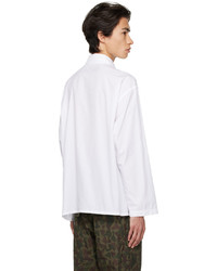 Chemise à manches longues blanche Engineered Garments