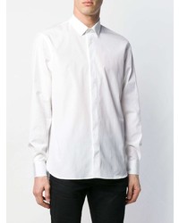 Chemise à manches longues blanche Saint Laurent