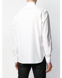 Chemise à manches longues blanche Saint Laurent
