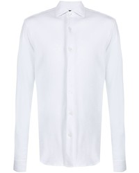 Chemise à manches longues blanche Z Zegna