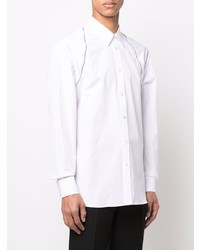 Chemise à manches longues blanche Alexander McQueen