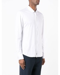 Chemise à manches longues blanche Giorgio Armani