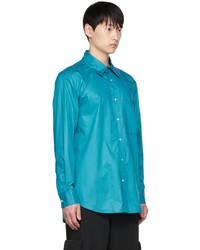 Chemise à manches longues bleu canard Wooyoungmi