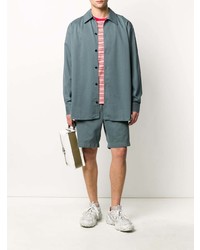 Chemise à manches longues bleu canard Acne Studios