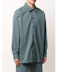 Chemise à manches longues bleu canard Acne Studios