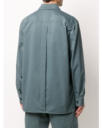 Chemise à manches longues bleu canard Acne Studios