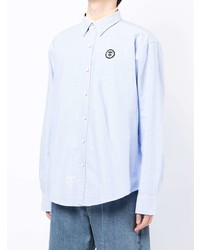 Chemise à manches longues bleu clair AAPE BY A BATHING APE