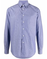 Chemise à manches longues bleu clair Aspesi