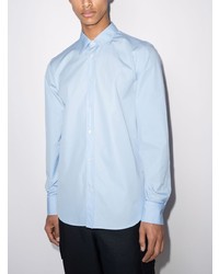 Chemise à manches longues bleu clair Alexander McQueen